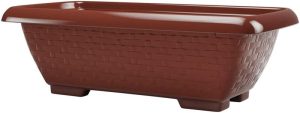 Floreira Retangular Rattan 4l Pratic Plásticos
