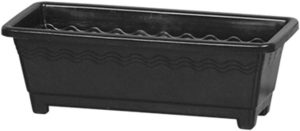 VASO JARDINEIRA FLOREIRA PLASNEW PRETO GRANDE 9,5L 47CM