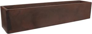 Vaso Jardineira Cubo 100 x 20 cm Antique Rusty VASART
