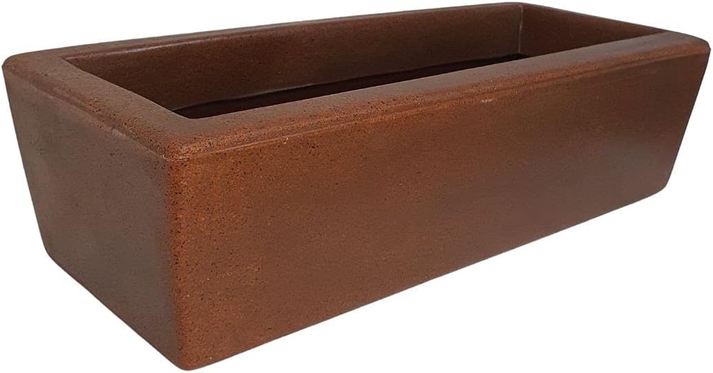 Jardineira de Plantas 37x15 Floreira Polietileno Havana CORES Marrom