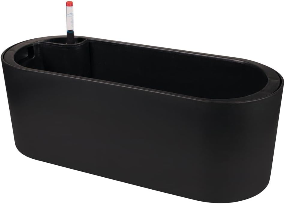 VASO JARDINEIRA 42CM PRETO (6) 1 VASO JARDINEIRA 42CM PRETO 6