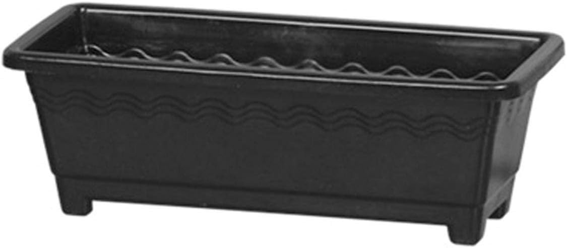 VASO JARDINEIRA FLOREIRA PLASNEW PRETO GRANDE 95L 47CM