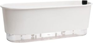Vaso Auto Irrigável 5 Litros Jardineira Grande Branco Autoirrigável 40cm - Vaso Raiz