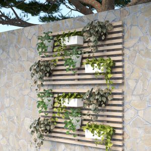 Painel Jardim Vertical Madeira Organizadora Floreira Treliça