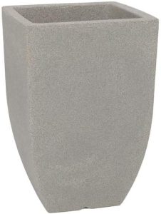 Vasart Malta Vaso de Flores Trapezio, Granito Pedra, 30x45cm