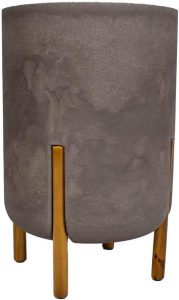 VASO CILINDRICO DECORE 34 Preto ardósia