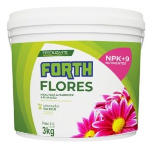 Adubo Para Flores Floracao Jardins Floreira Forth Balde 3kg