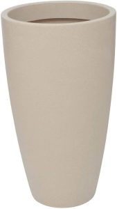 Vasart Malta Vaso de Flores Cone, Granito Areia, 43x76cm