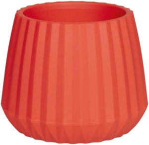 VASO CACHEPOT WAVE 25CM ARGILA (12)