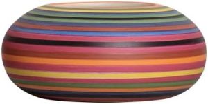Cachepot Colorido Vaso De Mesa Redondo de Cerâmica 9x18 cm