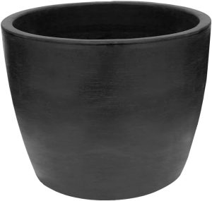 Vaso Malta Redondo 52 x 42 cm Preto