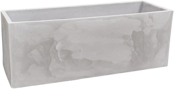 Vaso De Plantas Cachepot Polietileno Floreira 67cm Jardineira Flat Decoração (Cimento Queimado) 1 1743791877 221 Vaso De Plantas Cachepot Polietileno Floreira 67cm Jardineira Flat Decoracao