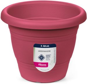 Vaso para Jardim Plástico 17 cm, 1Peça, Pincéis Atlas, Bordo
