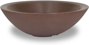 Vaso Bacia Grande Polieitleno Decorativo Rosa do Deserto Cactos Suculentas N4 (Marrom)