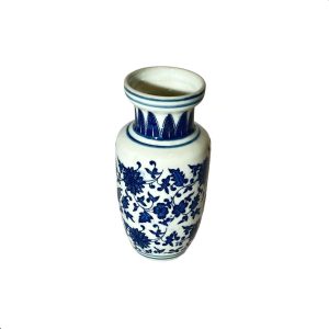 Mini Floreiro Importado Porcelana Azul e Branca Cobalto D06 x A13cm ORI Home Decor