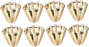 Kit 8 Cachepote Orquídeas Plantinhas Vaso Madeira Semente