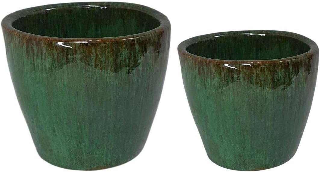 Kit 2 Vasos Cachepot De Cerâmica 6 Cores Para Decoração Cor: Verde 1 1744122904 49 Kit 2 Vasos Cachepot De Ceramica 6 Cores Para Decoracao