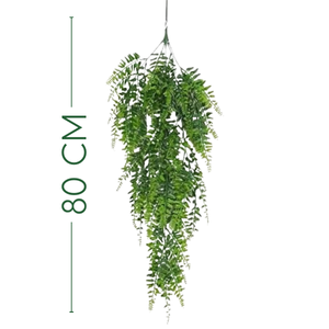 1744132524 807 Samambaia Planta Artificial Realista Pendente de Plastico Jardim Vertical Vasos