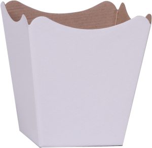 Cachepot, Paper Liso, Pote 15, Branco, 16cm X 17cm X 11cm, Embalagem com 10 Unidades, Xingó Embalagens 1 Cachepot, Paper Liso, Pote 15, Branco, 16cm X 17cm X 11cm, Embalagem com 10 Unidades, Xingó Embalagens