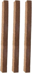 Kit 3 Estaca de Fibra de Coco Tutor Natural de Plantas 40cm Bastão para Trepadeira Nutricoco