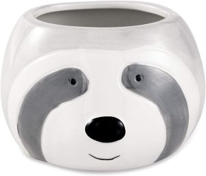 CACHEPOT DECORATIVO PREGUIÇA CINZA MART