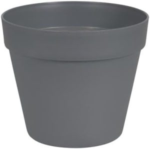 VASO CACHEPOT 15CM CINZA (12)