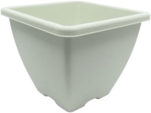 Vaso Decoração Lily Orquidea/Cachepô quadrado - Vaso de Planta Moderno - COR: OFF WHITE