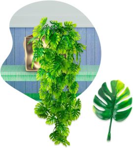 Kit 4 Pendente Artificial Costela De Adão Jardim Vertical