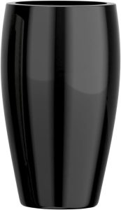 Vaso Fibra De Vidro Cachepot Vietnamita Grande 52cm Atenas P (Preto)