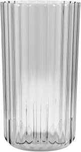 Vaso De Flor M Decorativo Planta Translucido Groove Jardim Natural