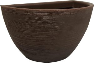 Vaso de Parede 18X33 Cm Alpe Chocolate