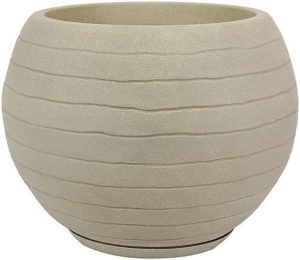 Vaso Relevo Esfera 30/40 x 32 cm - VASART