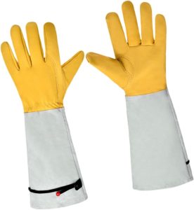 Generic Luvas de proteção de jardinagem Proteção do antebraço Gauntlet Acessórios de jardinagem respiráveis ​​para elaborar jardineiro paisagismo