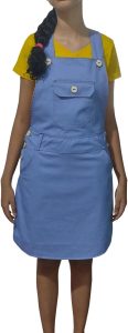 Jardineira Jeans Saia Feminina Preta (40)