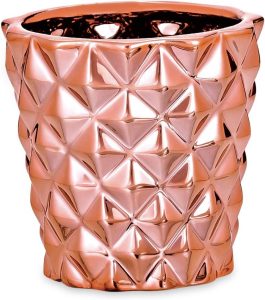 Cachepot em Cerâmica Mart Rose Gold