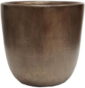 Vaso De Cerâmica Esmaltado Cachepot 17x17 Me9123g Bz Full