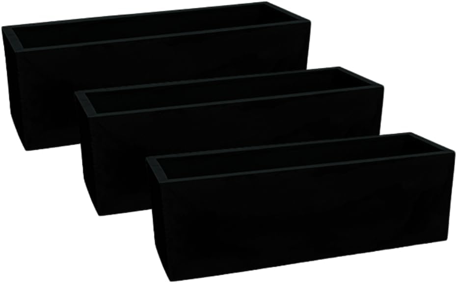 Kit 3 Vasos Para Plantas Jardineira Cachepot Floreira 67cm Flat Polietileno Decoração (Preto Fosco) 1 1744516672 900 Kit 3 Vasos Para Plantas Jardineira Cachepot Floreira 67cm Flat