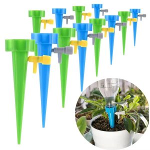 Kit 12 Gotejadores Dosadores Irrigadores Jardim Vaso Horta