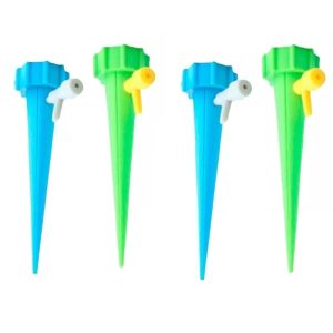 Gotejador De Plástico Para Plantas KIT C/4 Regadores Irrigador Regulável Automático Para Garrafa Pet Vasos Jardim Flores PREMIUN