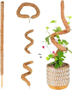 Tutor de Plantas de Fibra De Coco Estaca Flexível 80cm (1, 80cm)