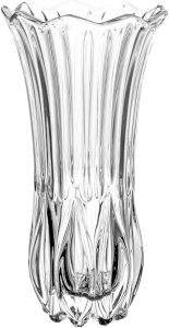 WOLFF - Vaso de Vidro Tulipa 12,5cm x 12,5cm x 22,5cm