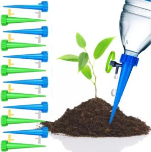 Kit 24 Gotejador Irrigador Automático Acoplável Garrafa Pet Plantas Gotejamento