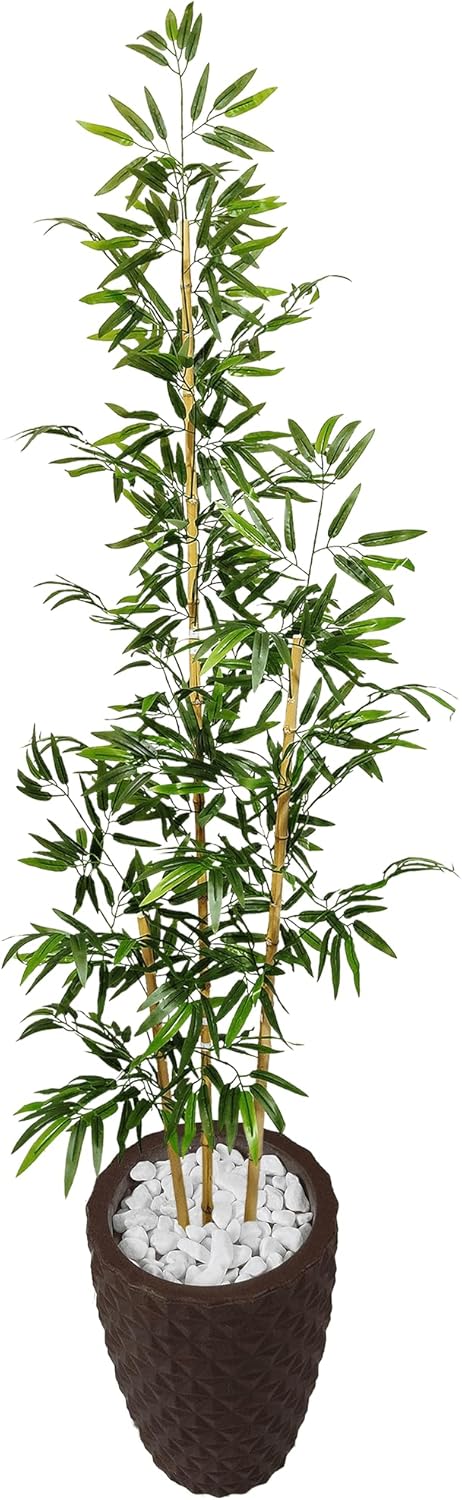 Bambu Mosso Artificial 2 Metros Grande Vaso Decorativo de Polietileno (3D Marrom G) 1 Bambu Mosso Artificial 2 Metros Grande Vaso Decorativo de Polietileno