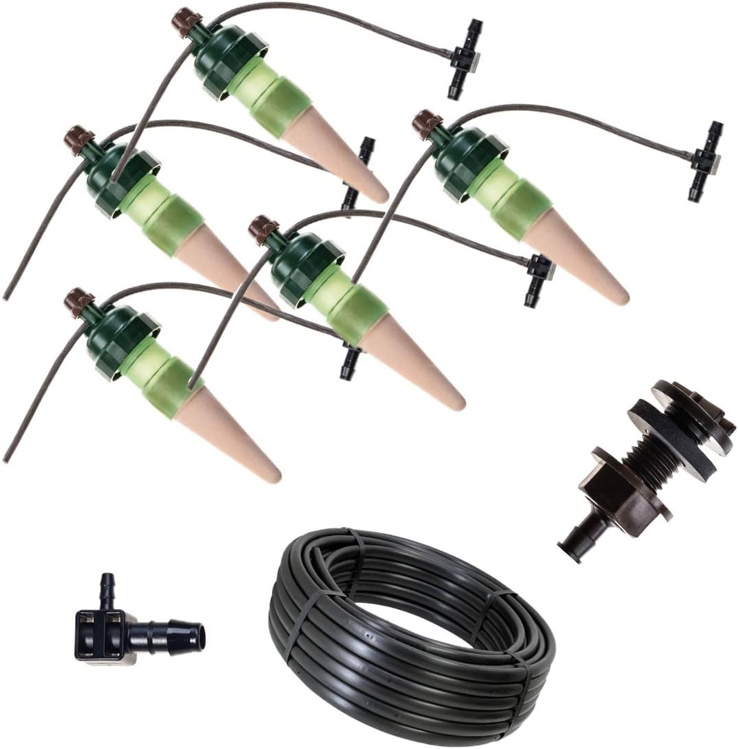 Blumat Sistema de irrigação por gotejamento – Kit inicial de pátio e deck Tropf – Dispositivos automáticos de irrigação de plantas – Sistema de autoirrigação de fácil configuração para ambientes 1 Blumat Sistema de irrigacao por gotejamento – Kit inicial de