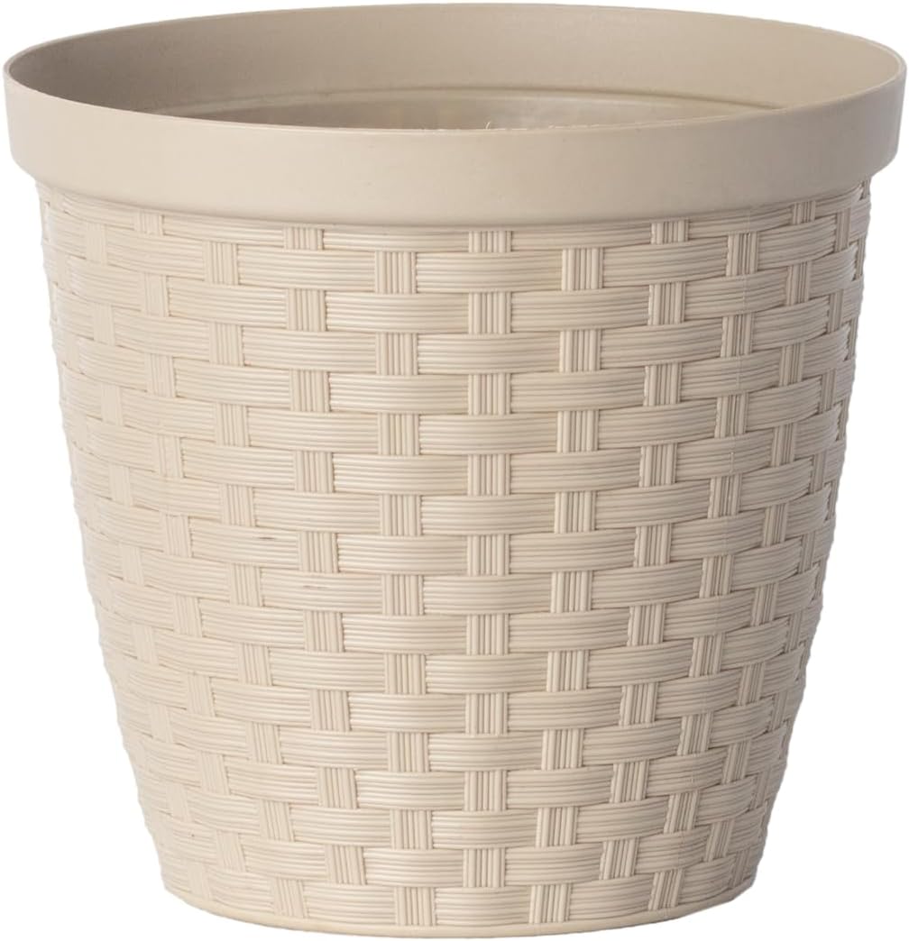 Cr12Ct - Cachepo Rattan Cinza Taupe 12X11Cm 0,8L 1 Cr12Ct Cachepo Rattan Cinza Taupe 12X11Cm 08L
