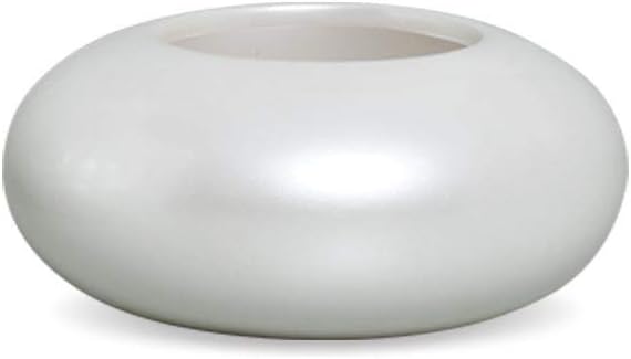 Decoração para Sala Vaso Decorativo Cachepot Redondo M Pérola 1 Decoracao para Sala Vaso Decorativo Cachepot Redondo M Perola