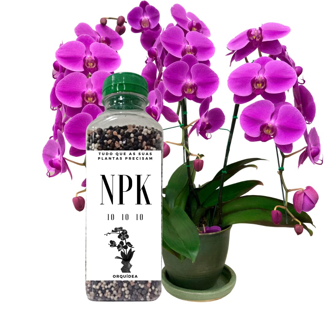 Fertilizante Adubo Para Orquídea Npk 10 10 10-300g Pet 1 Fertilizante Adubo Para Orquidea Npk 10 10 10 300g Pet