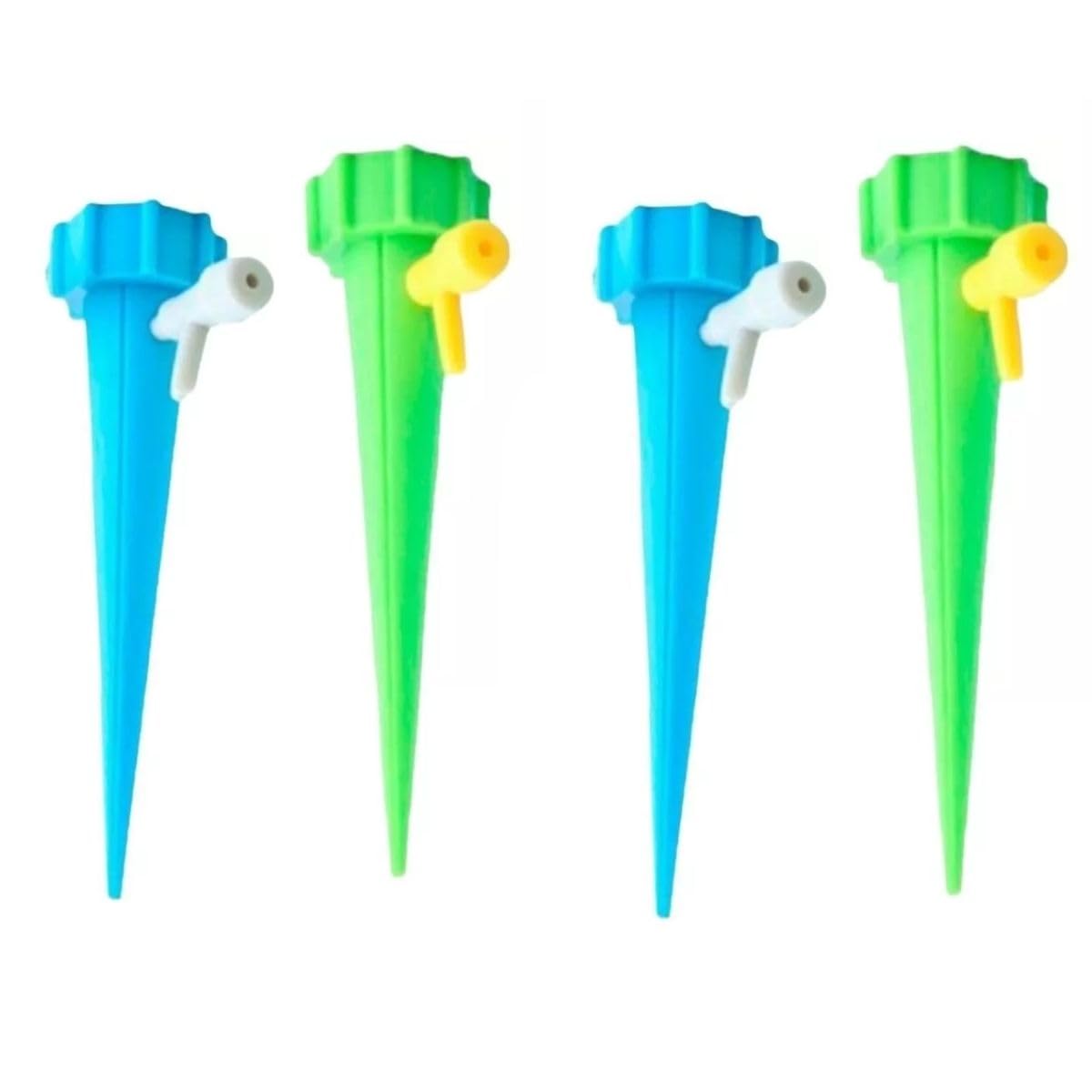 Gotejador De Plástico Para Plantas KIT C/4 Regadores Irrigador Regulável Automático Para Garrafa Pet Vasos Jardim Flores PREMIUN 1 Gotejador De Plastico Para Plantas KIT C4 Regadores Irrigador Regulavel