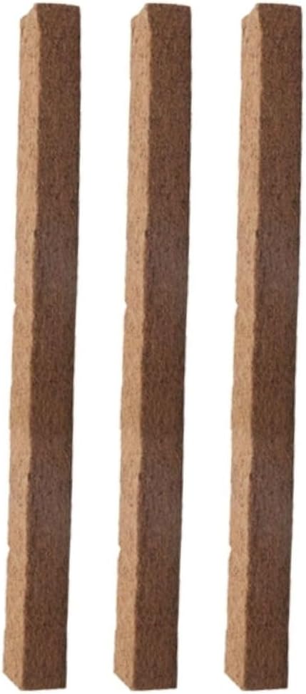 Kit 3 Estaca de Fibra de Coco Tutor Natural de Plantas 40cm Bastão para Trepadeira Nutricoco 1 Kit 3 Estaca de Fibra de Coco Tutor Natural de