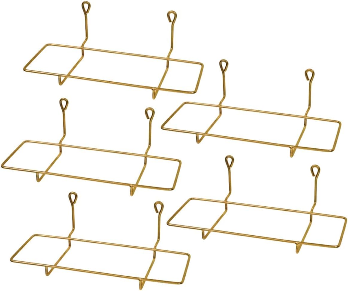 Kit 5 Suporte Jardineira De Parede de Metal Grande Resistente Vertical 50Cm Prateleira Suspensa Para Plantas Flores e Horta Vertical 1 Kit 5 Suporte Jardineira De Parede de Metal Grande Resistente